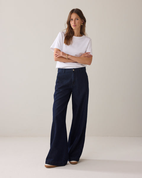 SUMMUM Trousers, Night Blue Denim