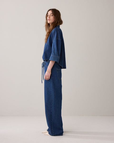 SUMMUM Loose Fit Jeans, Demin Blue