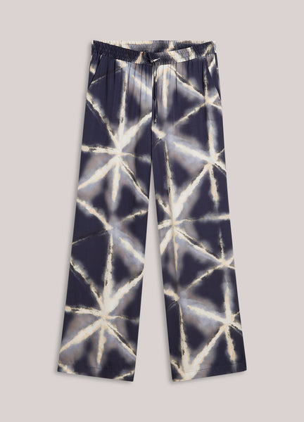 SUMMUM Tie Dye Trousers, Blue Noir