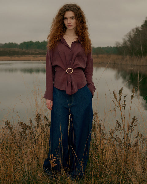 SUMMUM Barrel Jeans, Night Blue Denim