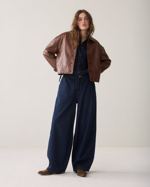 SUMMUM Barrel Jeans, Night Blue Denim