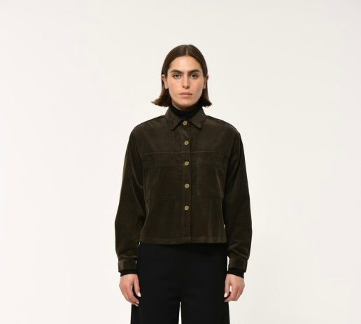Humility Komio Cordoroy Jacket, Chocolate