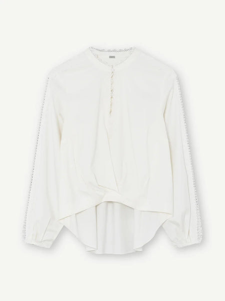 Gustav Lise Blouse, Off White - Flax In Bloom