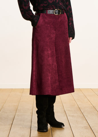La Fee Maraboutee Eda Corduroy Culottes, Myrtle