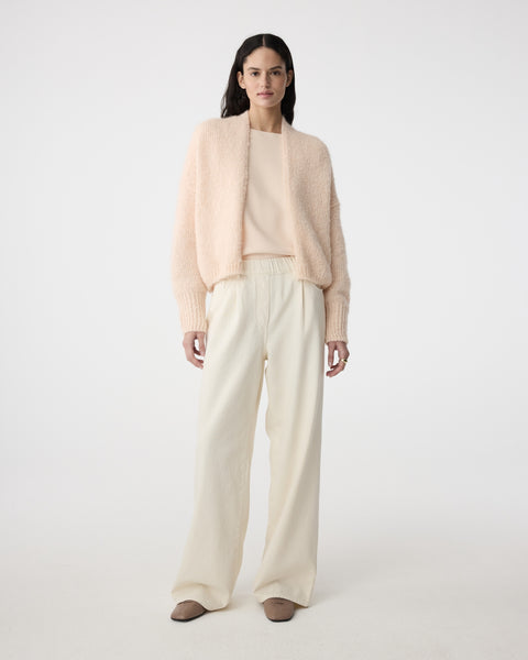 Knit-Ted Becky Cardigan, Soft Rose - Flax In Bloom
