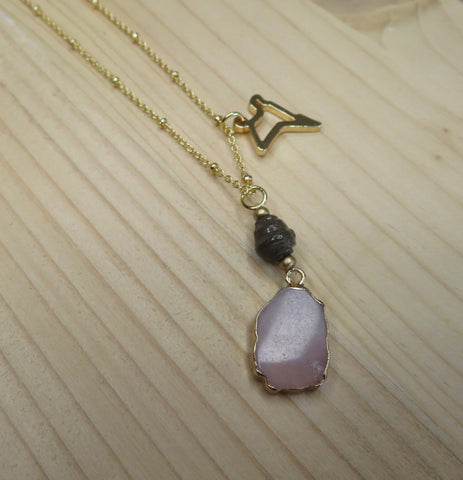 Paperchain Waswa Necklace, Pink