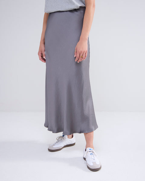 Summum Silky Touch Skirt in Cloud Grey