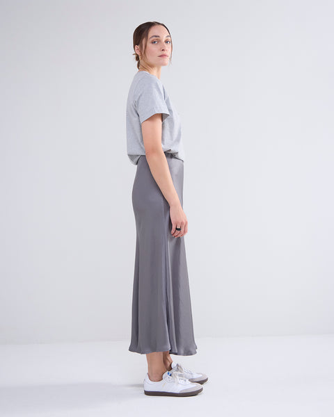 Summum Silky Touch Skirt in Cloud Grey