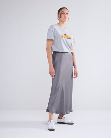 Summum Silky Touch Skirt in Cloud Grey