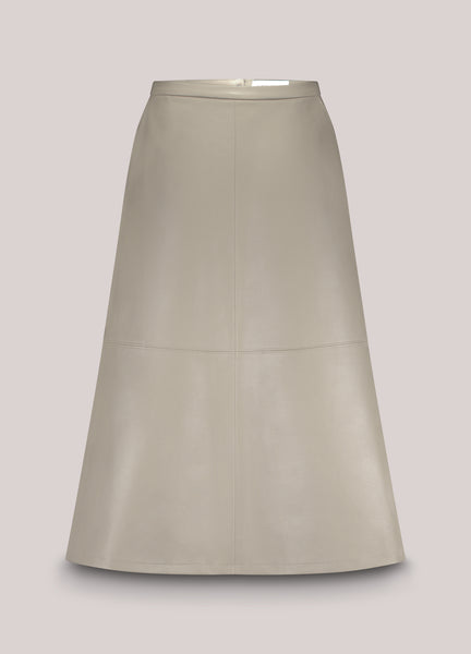 SUMMUM Faux Leather Skirt, Ash