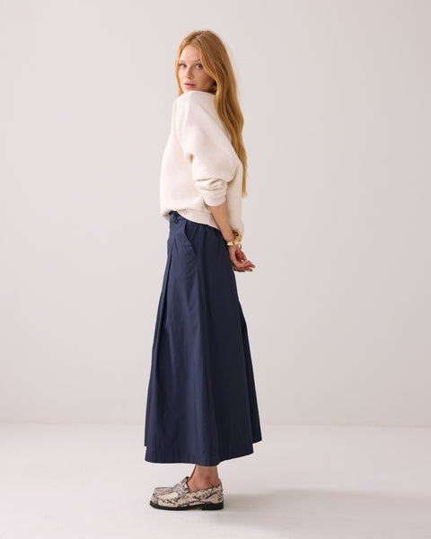 SUMMUM Skirt Taft Light, Midnight Blue