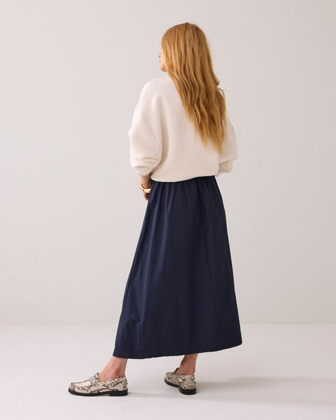 SUMMUM Skirt Taft Light, Midnight Blue