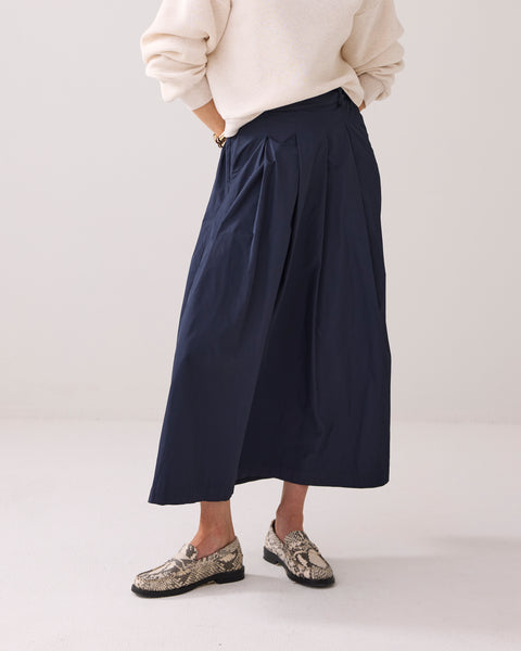SUMMUM Skirt Taft Light, Midnight Blue