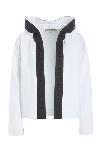 Henriette Steffensen Sweatshirt Hooded Cardigan, White