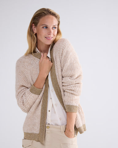 Summum Alpaca Blend Cardigan, Ivory