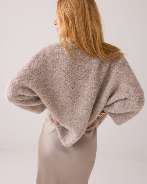 Summum Soft Boucle Knit, Truffle