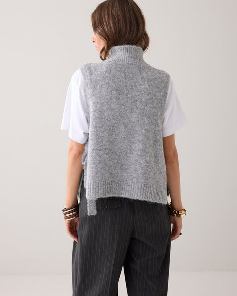 SUMMUM Spencer Embellished Knit, Mist Grey