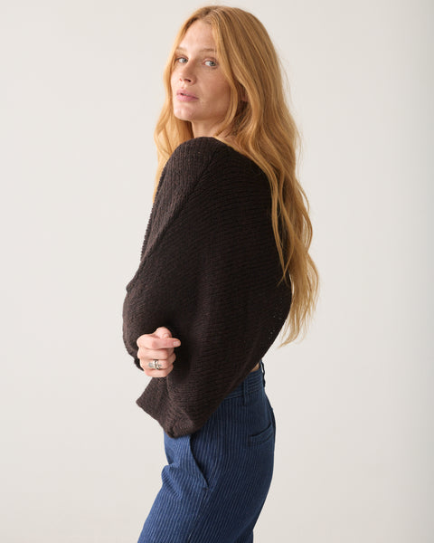 SUMMUM Wrap Knit, Dark Chocolate