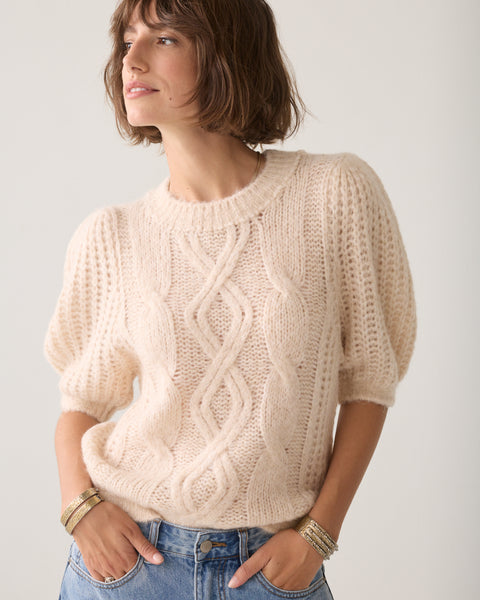 SUMMUM Cable Knit, Ivory