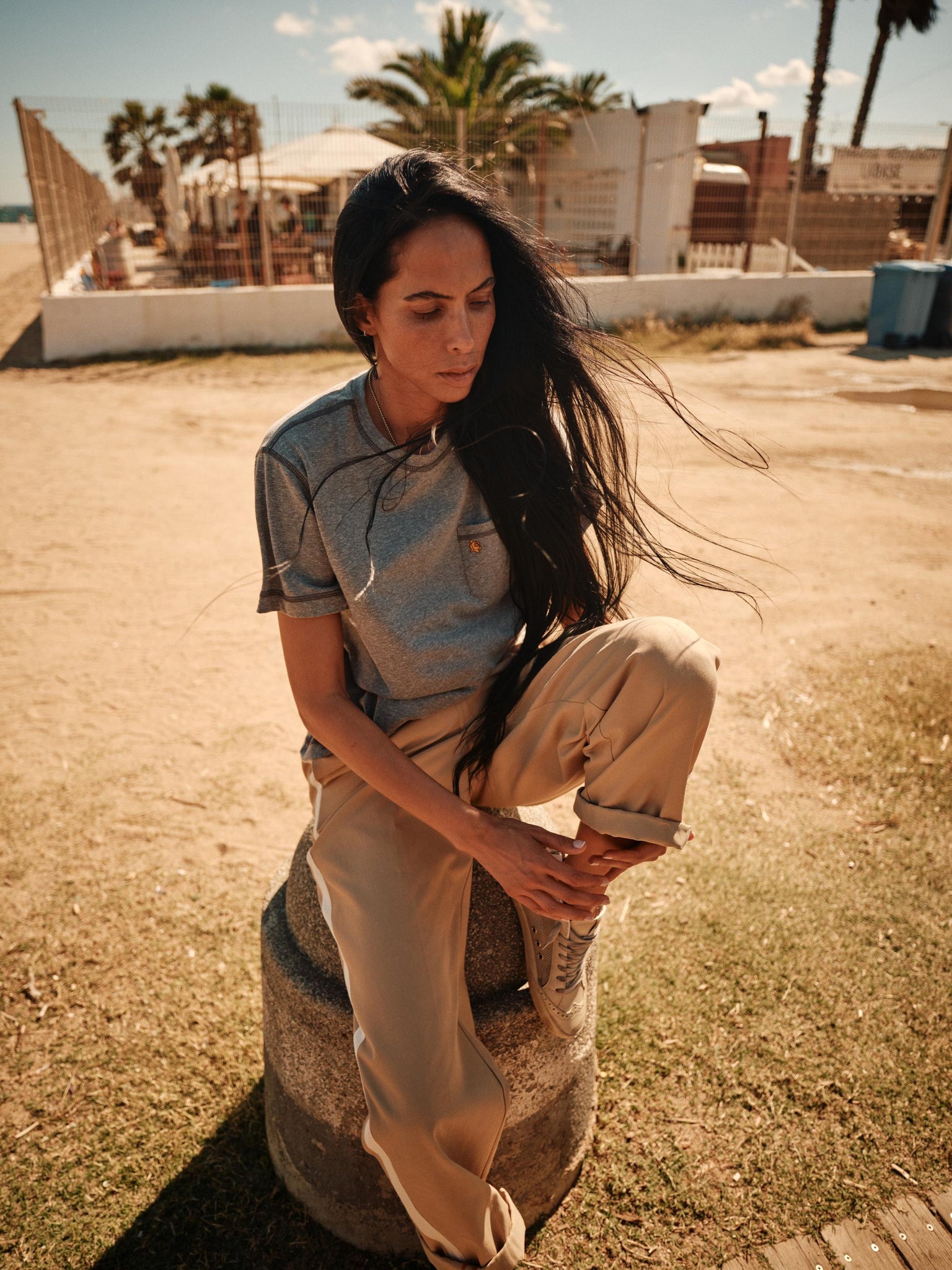 Heyanno, Set Real Pants, Travertine