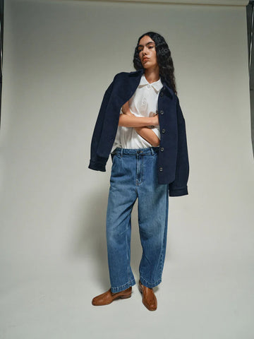 Heyanno Charming Cashmere Jacket, Sky Captain