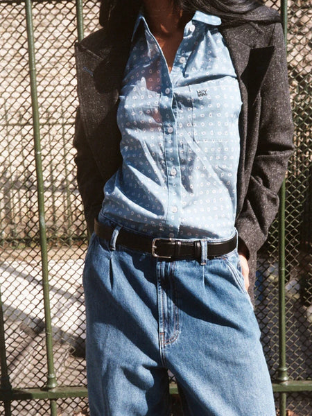 Heyanno Dance Paisley Shirt, Captains Blue