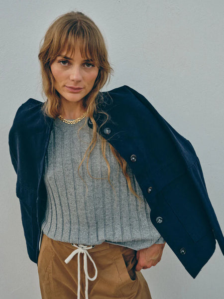 Heyanno Sail Canvas Jacket, Blueberry - Flax In Bloom