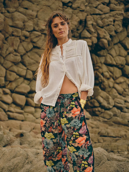 Heyanno Story Lace Blouse, Ecru