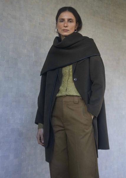 Yerse Wool Coat, Khaki