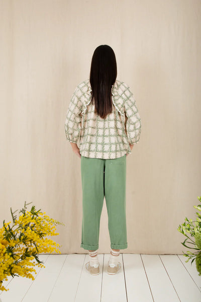 Bonte Nova Cotton Trousers, Fern