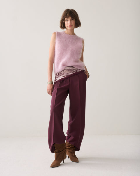 SUMMUM Scarf, Pink/Burgundy