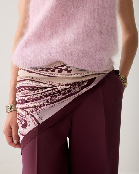 SUMMUM Scarf, Pink/Burgundy