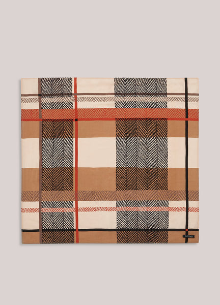 SUMMUM Satin Scarf, Check