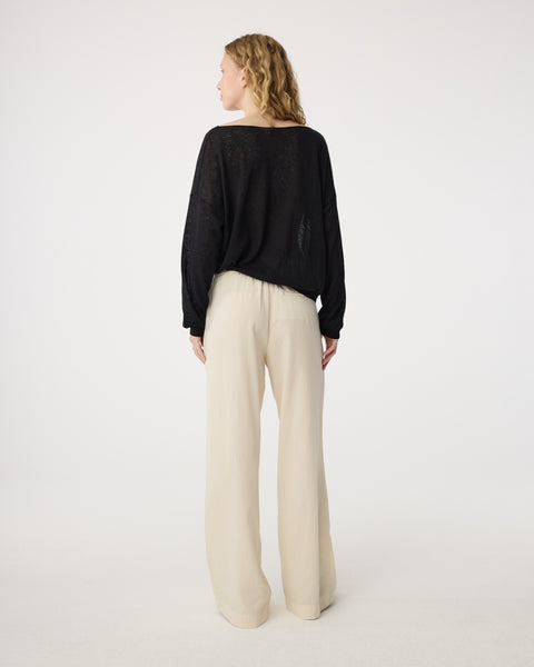 Knit-Ted Gill Linen Blend Knit, Black
