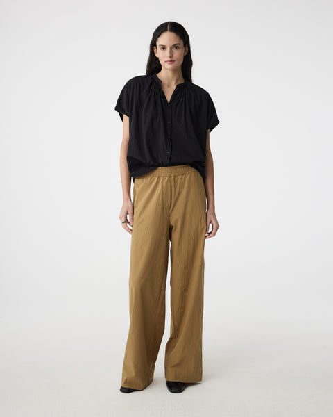Knit-Ted Lotus Blouse, Black - Flax In Bloom
