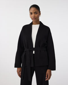 Knit-Ted Roline Belted Cardigan, Black