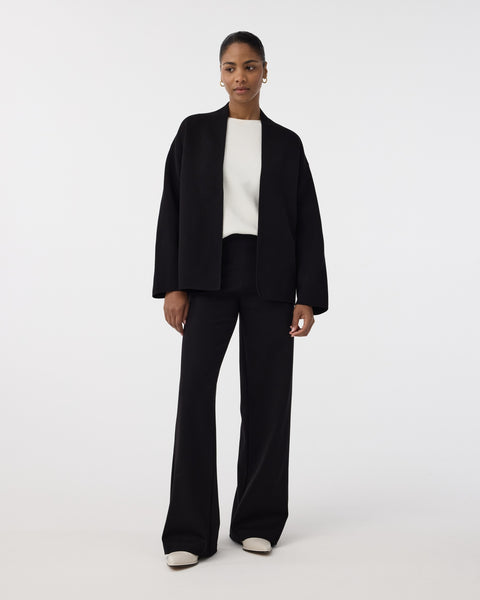 Knit-Ted Roline Belted Cardigan, Black