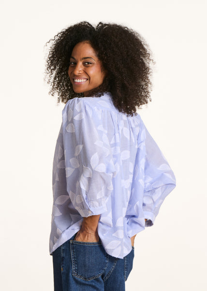 La Fee Maraboutee Douwina Blouse, Sky Blue