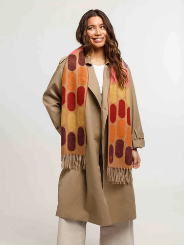 Fraas Cashmink Scarf, Oval Pattern Rabbit