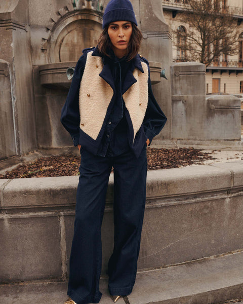 SUMMUM Boucle Gilet, Midnight Blue