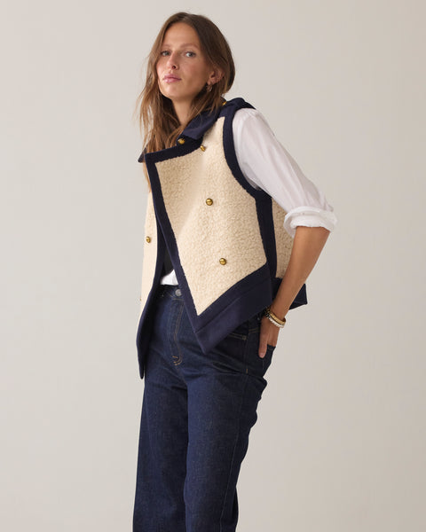 SUMMUM Boucle Gilet, Midnight Blue