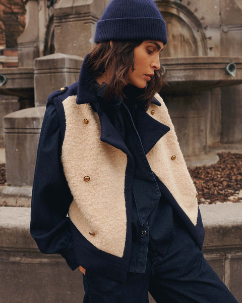 SUMMUM Boucle Gilet, Midnight Blue