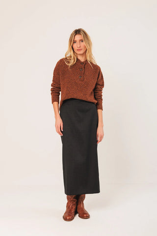 Indi and Cold Button Knit, Turmeric