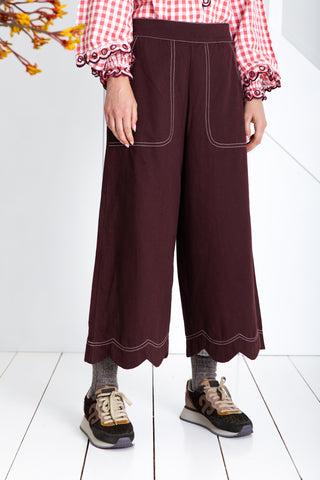 Bonté Aide Cropped Trousers, Chocolate