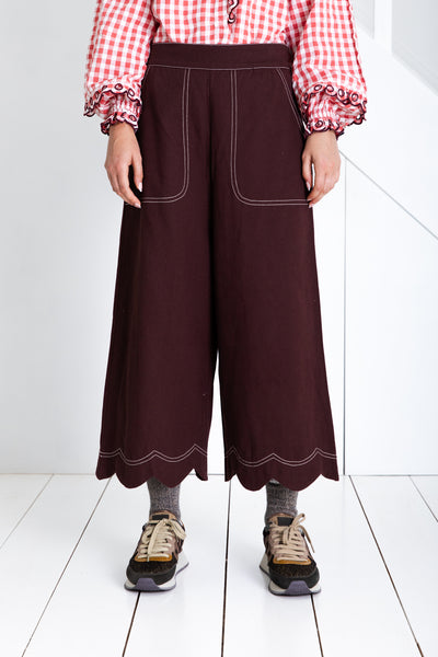 Bonté Aide Cropped Trousers, Chocolate
