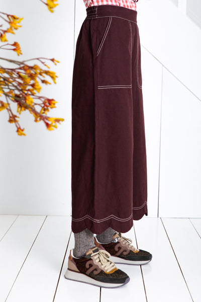 Bonté Aide Cropped Trousers, Chocolate