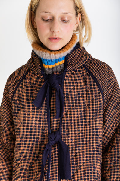 Bonte Aveline Coat, Midnight and Tan