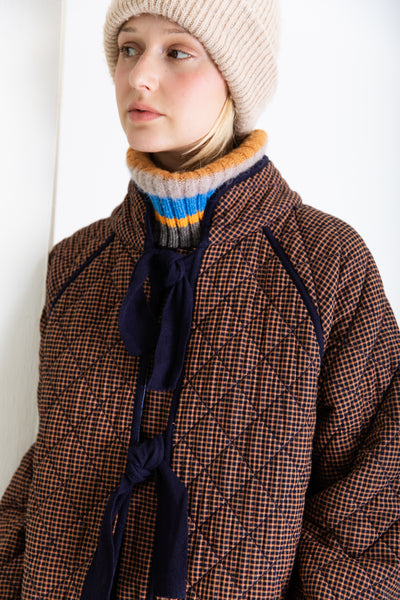 Bonte Aveline Coat, Midnight and Tan
