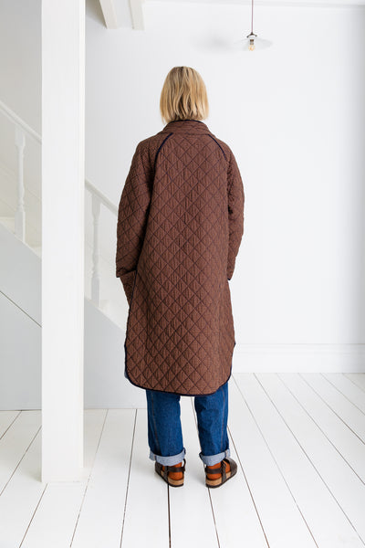 Bonte Aveline Coat, Midnight and Tan