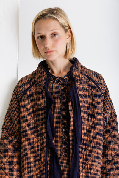 Bonte Aveline Coat, Midnight and Tan